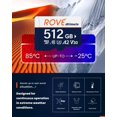 thumbnail image 4 of ROVE Ultimate Micro SD Card microSDXC 512GB Memory Card with USB 3.2 Type C Card Reader 170MB/s C10, U3, V30, 4K, A2 for Dash Cam, Android Smart Phon, 4 of 6