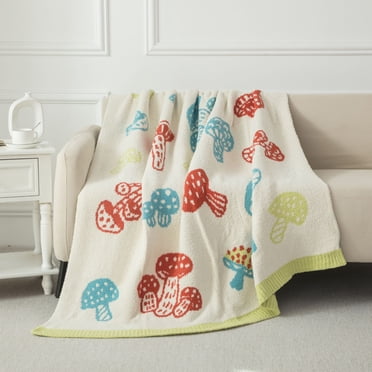Mainstays Cozy Throw Mushrooms