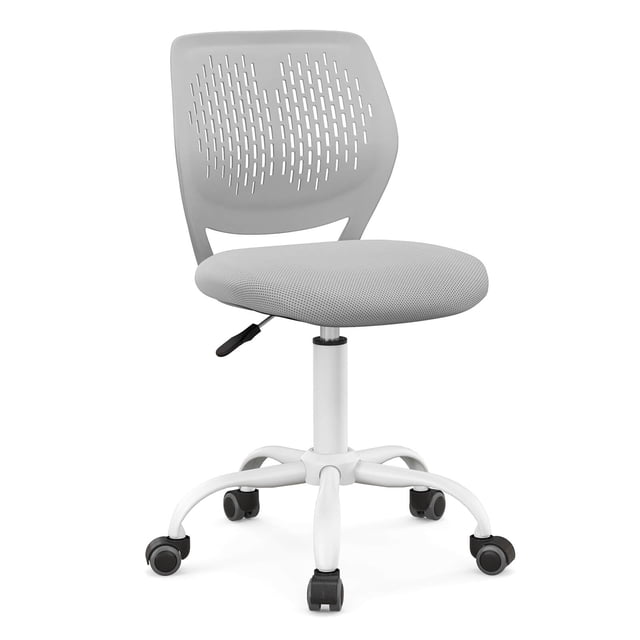 Costway Kids Desk Chair Ergonomic Swivel Children Mesh Study Height Adjustable Gray