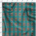 thumbnail image 3 of Soimoi Green Poly Georgette Fabric Crabs Ocean Fabric Prints By Yard 42 Inch Wide, 3 of 6