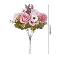 thumbnail image 3 of Boovnll Simulation Flower Table Arrangement Living Room Flower Arrangement Home Flower Arrangement Floral Art Simulation Flower Arrangement Set Simulation Rose, Home Decor, Room Decor, 3 of 8