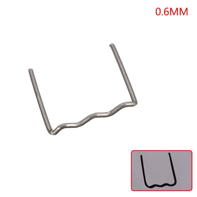 100 Pcs 0.6mm Hot Stapler Staples for Car Bumper Plastic Welder Repair Kit