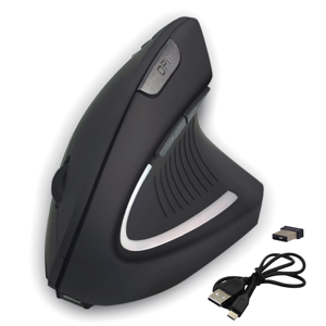 AnthroDesk Souris verticale sans fil avec un design ergonomique amélioré
