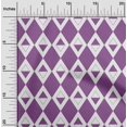 thumbnail image 2 of oneOone Polyester Spandex Purple Fabric Check Argyle Fabric For Sewing Printed Craft Fabric By The Yard 56 Inch Wide, 2 of 4