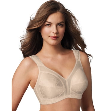 Playtex Womens 18 Hour Original Comfort Strap Wirefree Bra, 50D, Natural Beige