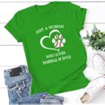 thumbnail image 1 of Hauts d'Été pour Femmes Grande Taille en Liquidation, T-Shirt Décontracté à Manches Courtes Imprimé, Col Rond, Ample, Blouse, T-Shirt Col en V pour Femmes en Liquidation, 1 of 3