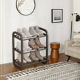 thumbnail image 4 of 3-Tier White Steel and Plastic Shoe Rack for Dorm, Home, or Doorway Storage – Easy Assembly, Multi-Layer Organizer, 4 of 6