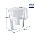 thumbnail image 2 of Brita® Small 5 Cup Water Filter Pitcher with 1 Standard Filter, BPA Free, Metro, White, 2 of 2