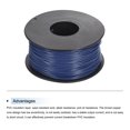 thumbnail image 3 of Uxcell 30AWG Stranded Wire Hookup 50M/164ft Blue, Electrical Wire UL1007 Spool, 3 of 6