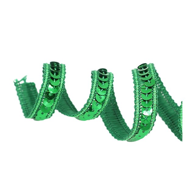 relayinert Handmade Sequined Band Addition To Hair Accessories Collection Sequined Dress Ribbon Sequined Belt Christmas green