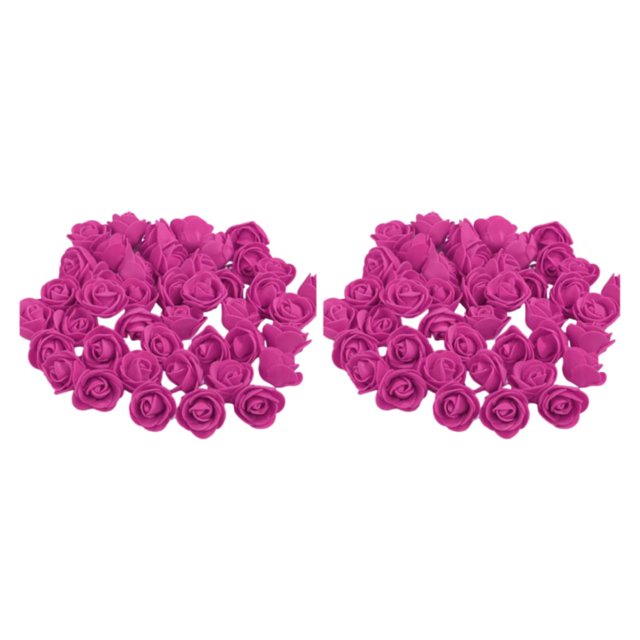 Transemion 500pieces Wreath Wedding House Decor Lasting Impression With These Exquisite rose red 2Set