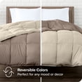 thumbnail image 3 of Bare Home Ultra-Soft Reversible Comforter - Goose Down Alternative - Full, Taupe/Sand, 3 of 8