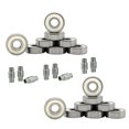 thumbnail image 1 of Bullseye Bearings Patins en Ligne Patin à Roulettes Hockey Bearings Abec-9 Lot de 16 avec Entretoises, 1 of 1