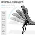 thumbnail image 4 of Outsunny Folding Lounge Chair, Reclining Tanning Chair with Adjustable Back, 4 of 10