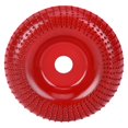 thumbnail image 1 of 105mm Ponçage Rouge Arc Disque Meulage Meule de Formage pour Outil Rotatif de Travail du Bois Meuleuse d'Angle, 1 of 14