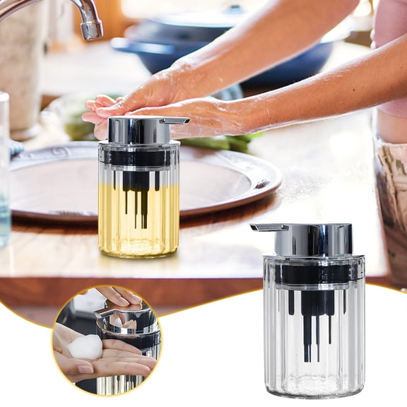 Foam Pump Bottle Dispenser, Large Refillable Cleaning Bottle, Leak-Proof Design, Durable Plastic Construction, for Travel/office, Handheld Soap Dispenser, Portable Hygiene Solution Hzhnb