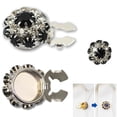 thumbnail image 1 of Rhinestone Button Covers Crystal Buttons For Clothing Detachable Shirt Button Clips Buttons Jewelry Button Snaps With Pliers Press, 1 of 1