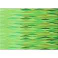 thumbnail image 1 of Ahgly Company Tapis d'Intérieur Lavables en Machine Rectangle Transitionnel Vert Émeraude, 5' x 8', 1 of 7