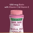 thumbnail image 2 of NATURE'S BOUNTY Hair, Skin & Nails, With Biotin, 2 of 6