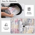 thumbnail image 4 of Twister.CK Washable 2' x 6' Vintage Striped Runner Rug, Soft Living Room Rug Stain Resistant Indoor Carpet Non Slip Low Pile Floor Cover for Bedroom Kitchen Entryway, Colorful, 4 of 7