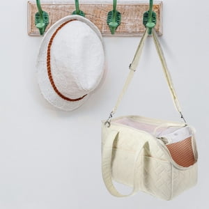 Raindrops Small Dog Carriers Canvas Beige Breathable 1Pack