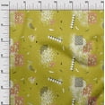 thumbnail image 3 of oneOone Cotton Poplin Lime Green Fabric Geometric Sewing Craft Projects Fabric Prints By Yard 56 Inch Wide, 3 of 4