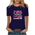 thumbnail image 1 of Pompotops Mode Femmes Tops Drôle Printe CasualFit Tee Shirts Blouse Chemise Imprimée, 1 of 5