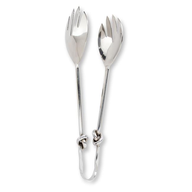 Abbott Collections AB-36-KNOT-TONG Pinces à Salade de 10 Po avec Poignée Knot, Acier Inoxydable