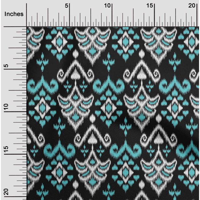 oneOone Silk Tabby Fabric Damask Ikat Fabric Prints By Yard 42 Inch Wide