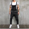 thumbnail image 1 of EGNMCR Men's Pants, Full Length Pants Overalls, Men's Denim Bib Overall, Men's Workout Athletic Pants Mens Washed Bib Overalls Casual Ripped Jumpsuits Rompers Men Pants, 1 of 9
