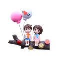 thumbnail image 1 of Abbracc Car Dashboard Decorations Interior Dashboard Accessories Action Figure Figurines Tree fork cute, 1 of 9