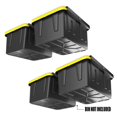 thumbnail image 4 of Koova Étagère pour Bacs Supérieurs pour Quatre Bacs / Étagère de Rangement de Garage Supérieure à Monter au Plafond avec Largeur Ajustable / Prend en Charge la Plupart des Bacs de Rangement Noirs et Jaunes / Facile à Installer / Fabriqué aux É.-U. / 4 Ensembles, 4 of 15