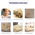 thumbnail image 2 of maskred Sofa Cover Elastic All-inclusive Sleeve Dust-proof Slipcover Scratch-resistant Covers Protector Full Coverage Home Decor Black L, 2 of 6