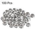 thumbnail image 3 of Unique Bargains Écrous Auto-Agrippants, Écrou à Rivet en Acier Inoxydable 1/4-20x0.22 Pouces Tête Ronde Attache de Montage pour Tôle en Acier Métallique 100 Pcs, 3 of 5