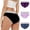 Navy, variant on EGNMCR Women's Cotton Underwear, High Waist Breathable Briefs, Soft Underpants, Ladies Stretch Panties 3PC Women's Comfortable High Waisted Panties Women's Physiological Underpants Women Panties