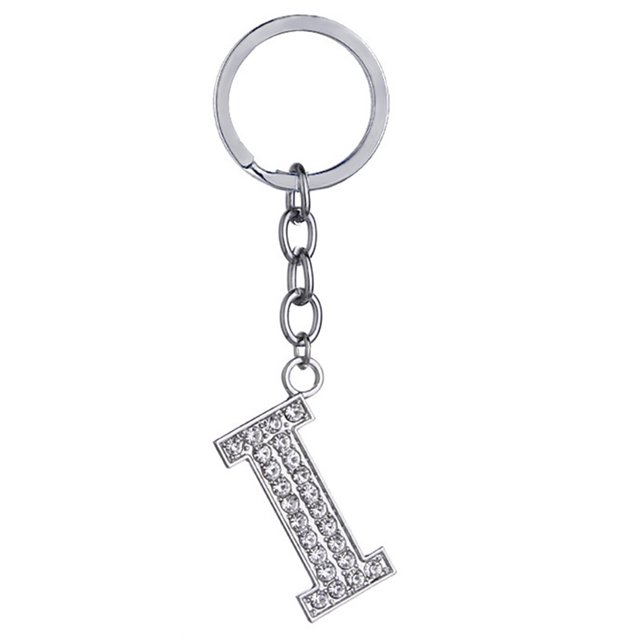 Porte-clés Design Strass A à Z Pendentif Porte-Clés pour Décoration de Sac à Main