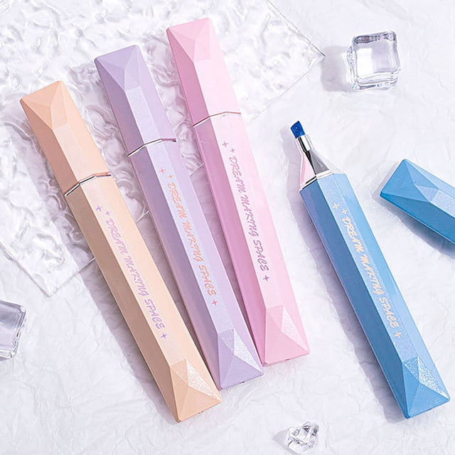 Glitter Pastel Highlighter Cute And Beautiful Highlighter Pen Highlighter Pen Suitable For Diary Notepad Highlighting Note Taking10ml Stationery Paper And Envelopes Set with Lines Stationery Organizer