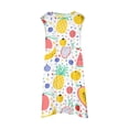 thumbnail image 4 of PMVFHDE Robe Fille pour l'Été Mode Fille Mignonne Printemps et Été Imprimée Col Rond Sans Manches Robe Décontractée (5), Jaune, 3-4, 4 of 5