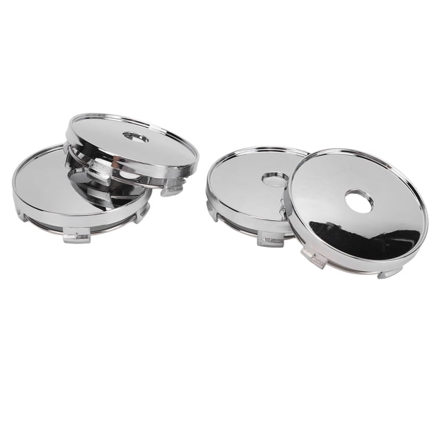 Capuchons de Centre de Roue Push Through pour Voitures - 4 Pcs Capuchons de Moyeu 60 mm, Ajustement Universel, Style Élégant pour Roues de Véhicule