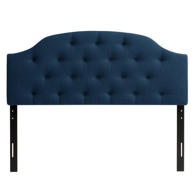 Tête de lit double capitonnée capitonnée à panneaux arqués Calera Diamond de CorLiving