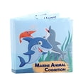 thumbnail image 1 of SIYTUAU Baby Ocean Cloth Book With Hand Puppet Animals Sensory Educational Washable Crinkle Sound Book 4 Pages 8 Sides Fabric Book D D, 1 of 4
