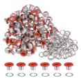 thumbnail image 1 of Unique Bargains 100PCS Grommets Eyelets 1/5 Inch (5mm) ID Hole Metal Self Backing Eyelet with Washers for Leather Orange, 1 of 7