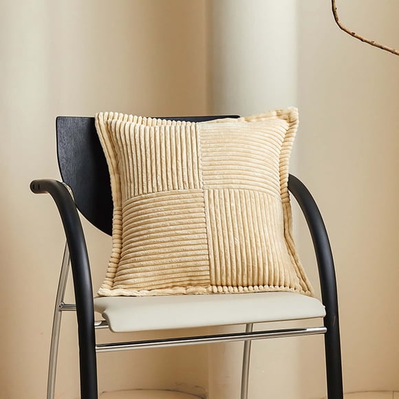 RKSTN Throw Pillows Solid Color Corduroy Corn Patchwork Crimped Pillow Cushion Cover Soft Throw Pillows for Couch Living Room Outdoor,Decorative Pillowcase