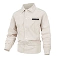 thumbnail image 2 of Jackets for Men Leather Slim Fit Polyester Casual Outdoor Daily, 2 of 9