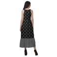 thumbnail image 4 of Moomaya Robe de Vacances pour Femmes en Rayonne, Col Licou, Sans Manches, Fente avant, Robe Imprimée, 4 of 4