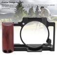 thumbnail image 4 of Camera Cage ZV1 Aluminum Video Rig W/1/4 Inch Screw Holes Cold Shoe Mount Wooden Handle for Microphone Light, 4 of 7