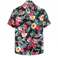 thumbnail image 4 of Chemises pour Hommes Chemise Popeline Imprimée à Manches Courtes pour Homme Grande Taille, 4 of 4