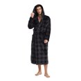 thumbnail image 1 of VULCANODON Mens Robe with Hood, Fleece Bathrobe Plush Robes for Men, 1 of 3