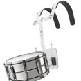 thumbnail image 4 of Adjustable Snare Drum Aluminum Back Frame Marching Snare Drum Backing Percussion With Shoulder Strap Supplies (White), 4 of 8