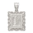 thumbnail image 1 of 925 Sterling Silver Dainty Letter L Initial Name Monogram Necklace Charm Pendant, 1 of 8